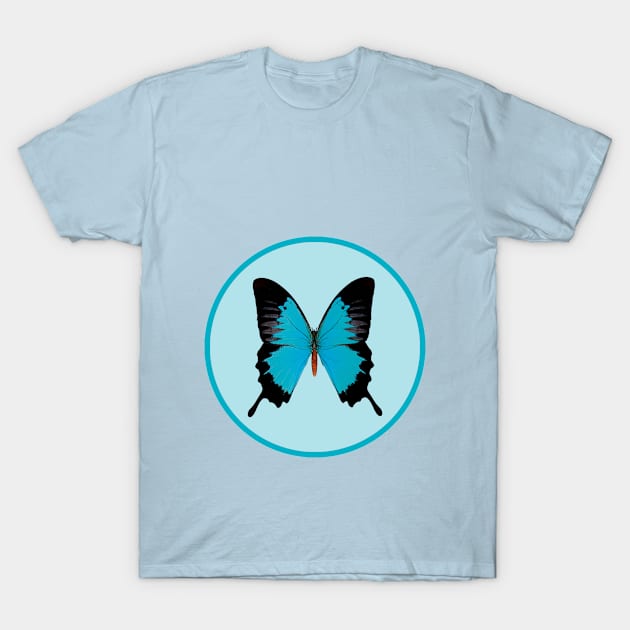 Royal Peacock Butterfly T-Shirt by Design_Windmill